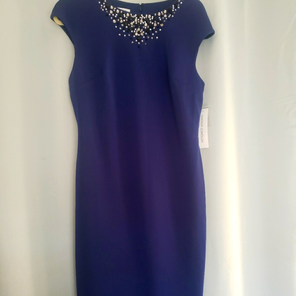 Maggy London Embellished shift dress